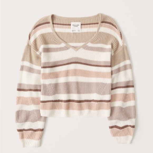 Abercrombie Sweetheart Neckline Sweater - Picture 1 of 4